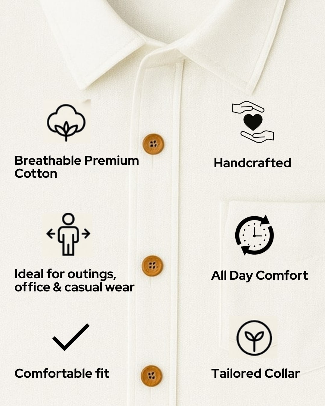 Premium Cotton Shirt Royal White (TOP SELLER)