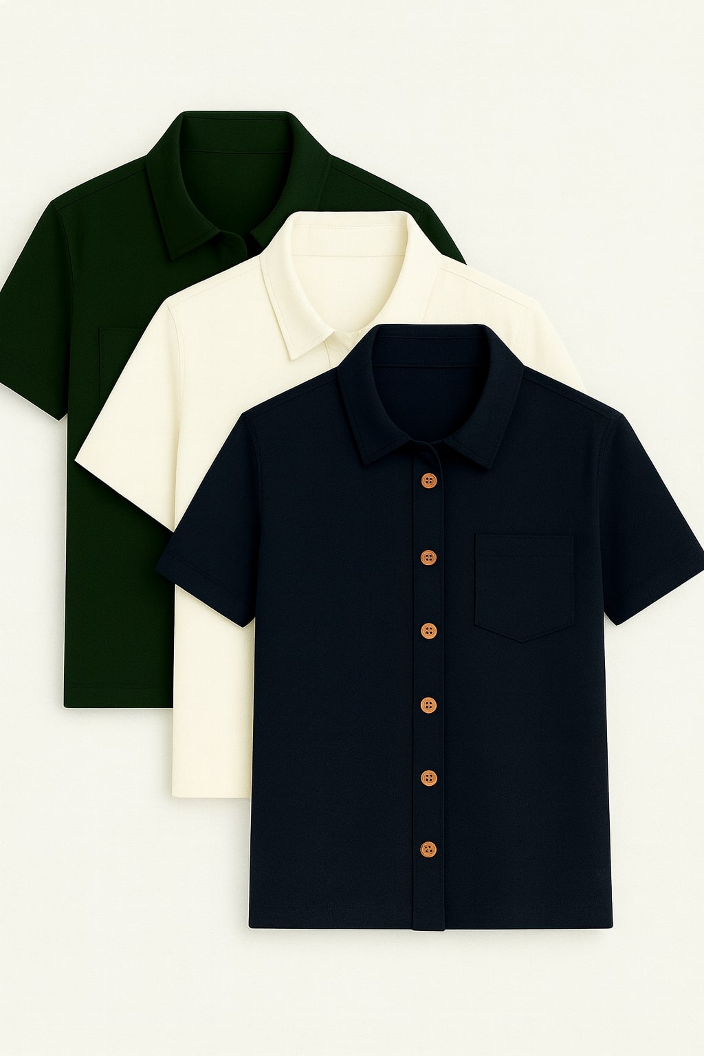 Pack of 3 Premium Cotton Shirts (Multi-Fabric Edition)