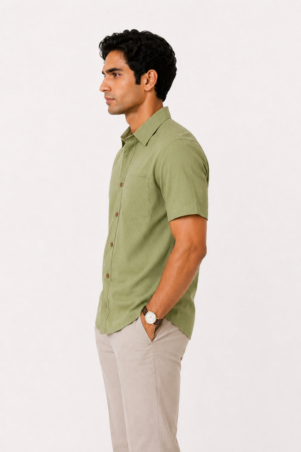 Timeless Comfort Shirt - Sage Olive