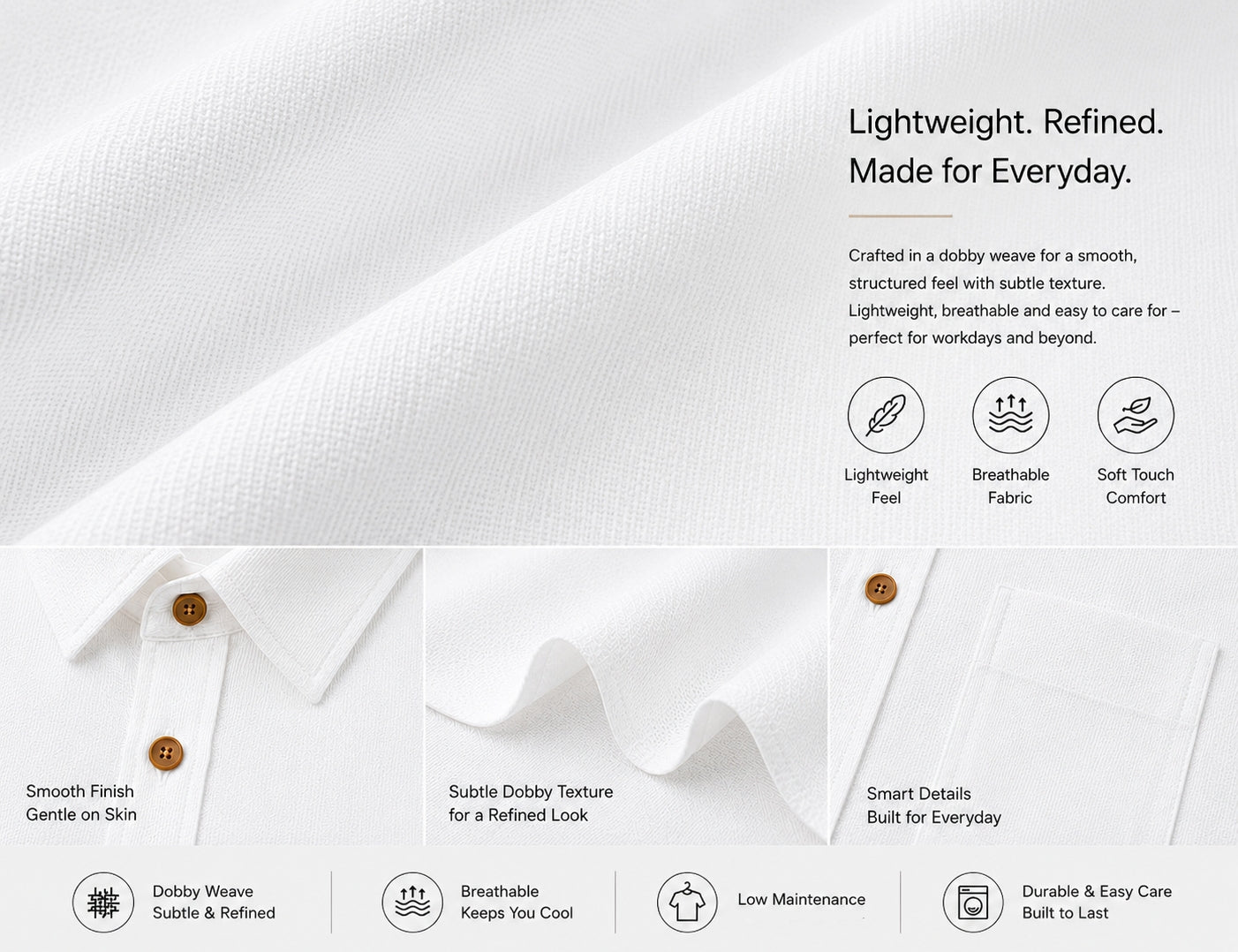 Pack of 3 Premium Cotton Shirts (Multi-Fabric Edition)