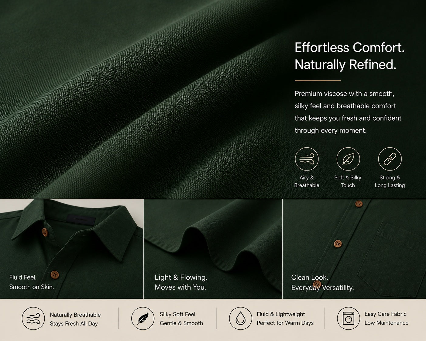 Pack of 3 Premium Cotton Shirts (Multi-Fabric Edition)