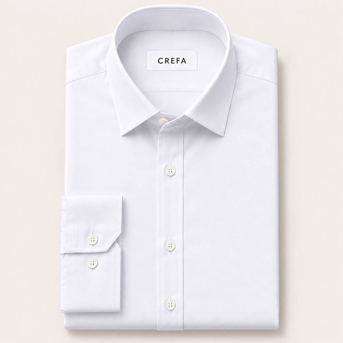 White Dobby Cotton Formal Shirt